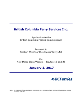 British Columbia Ferry Services Inc