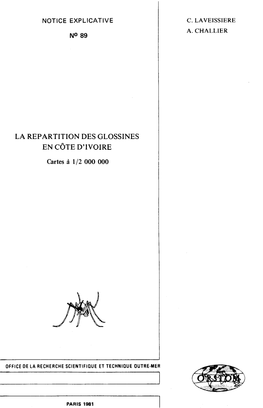 La Répartition Des Glossines En Côte D'ivoire : Cartes À 1/2 000