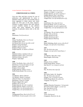 Chronological Index March of Time