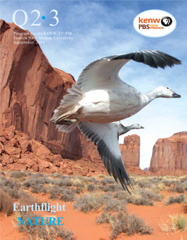 Earthflight NATURE When to Watch from a to Z Listings for Channel 3-1 Are on Pages 18 & 19 Channel 3-2 – September 2013