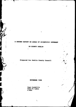 NPWS Report Dublin 1988