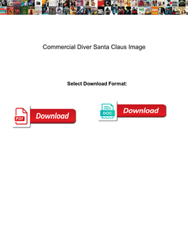 Commercial Diver Santa Claus Image