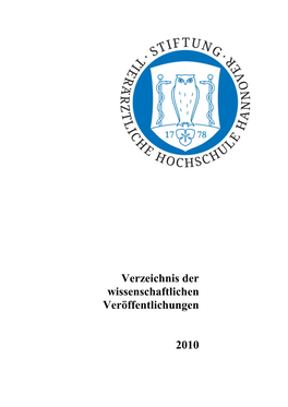 Veröffentlichungsverzeichnis 2010