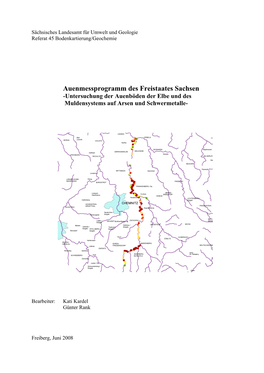 Sächsisches Landesamt Für Umwelt Und Geologie Referat 45 Bodenkartierung/Geochemie