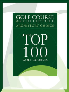 Golf Course Architecture's Architects Choice Top