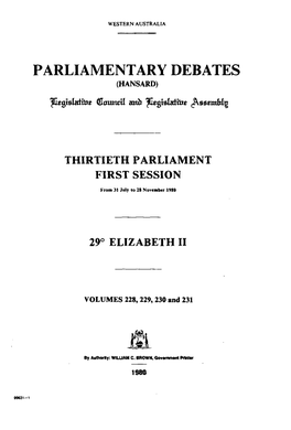 Parliamentary Debates (Hansard)