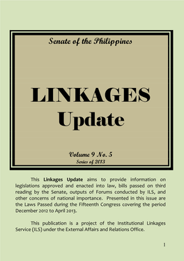 LINKAGES Update