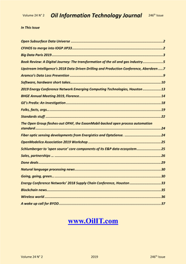 Oil Information Technology Journal 246Th Issue