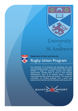 Rugby Union Program