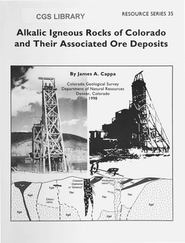 RS-35 Alkalic Igneous Rocks of Colorado and Their Associated Ore