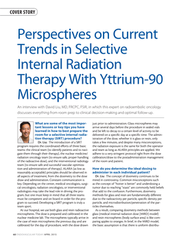 Perspectives on Current Trends in Selective Internal Radiation