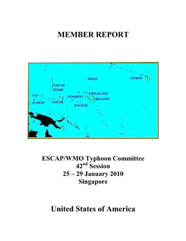 ESCAP/WMO Typhoon Committee 42Nd Session 25 – 29 January 2010 Singapore