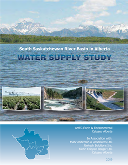 South Saskatchewan River Basin in Alberta WATER SUPPLY STUDY