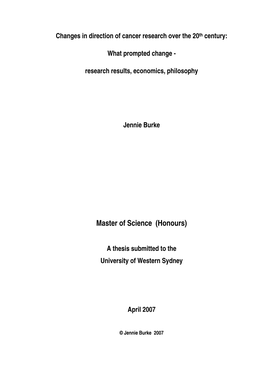 Master of Science (Honours)