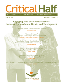 Engaging Men in “Women’S Issues”: Inclusive Approaches to Gender and Development
