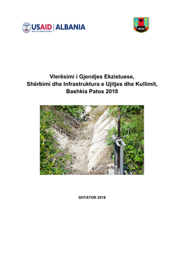 Vlerësimi I Gjendjes Ekzistuese, Shërbimi Dhe Infrastruktura E Ujitjes Dhe Kullimit, Bashkia Patos 2018