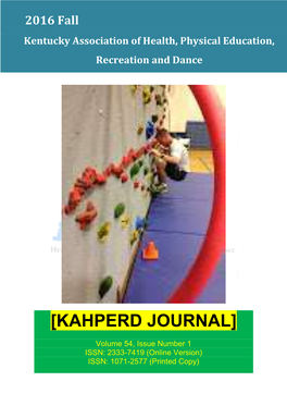 [Kahperd Journal]