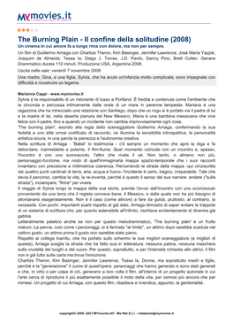 The Burning Plain - Il Confine Della Solitudine (2008) Un Cinema in Cui Amore Fa a Lungo Rima Con Dolore, Ma Non Per Sempre