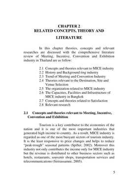 Chapter 2 Related Concepts, Theory and Literature