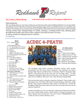 Redhawk Report