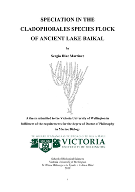 Speciation in the Cladophorales Species Flock of Ancient Lake Baikal