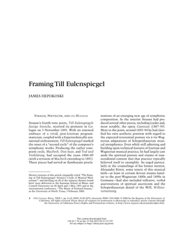 Framing Till Eulenspiegel