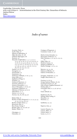 Index of Names