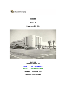 JUBILEE PART 4 Programs 301-433