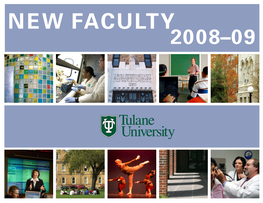 New Faculty 2008–09