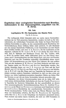 Ergebnisse Einer Zoologischen Sammelreise Nach Brasilien, Insbesondere in Das Amazonasgebiet, Ausgeführt Von Dr