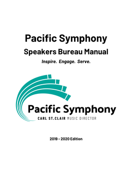Pacific Symphony Speakers Bureau Manual Inspire