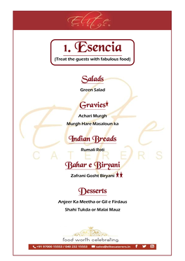 1. Esencia (Treat the Guests with Fabulous Food)