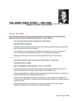 THE JERRY GRAY STORY – 1961-1968 [Updated Jun 15, 2018 – Version JG.009E]