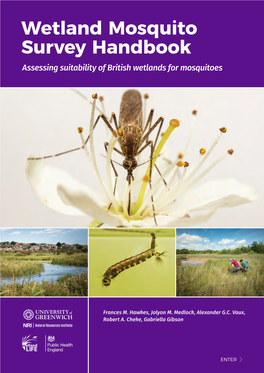 Wetland Mosquito Survey Handbook Assessing Suitability of British Wetlands for Mosquitoes