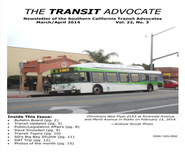 The Transit Advocate