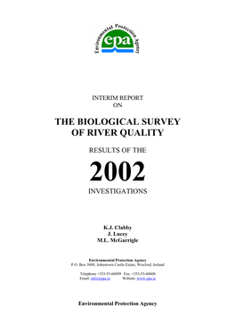 The Biological Survey of River Quality