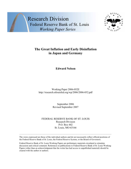 Research.Stlouisfed.Org/Wp/2006/2006-052.Pdf