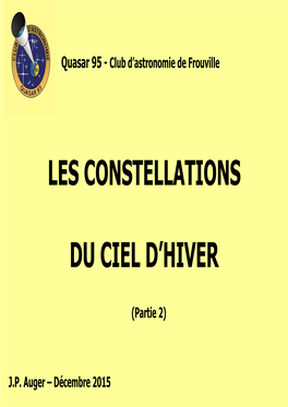 Les Constellations Du Ciel D'hiver