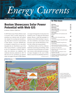 Energy Currents Newsletter Winter 2009