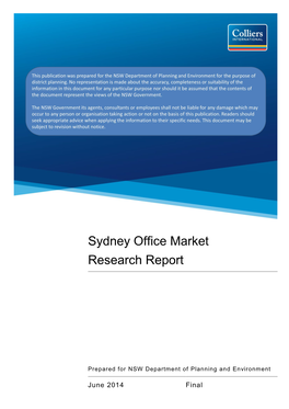 Sydney Office Market Research Report