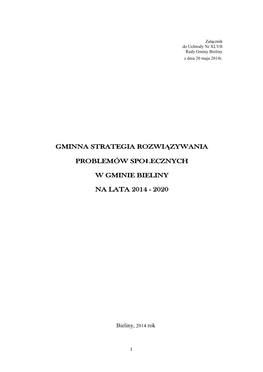 Gminna Strategia Rozwiązywania