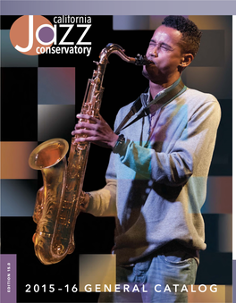 California Jazz Conservatory 2015 Catalog