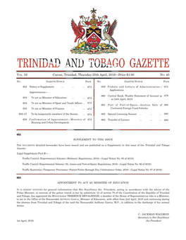 Gazette No. 45 of 2019.Pdf