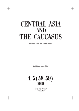 Central Asia the Caucasus