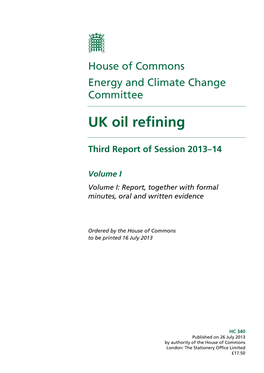 UK Oil Refining