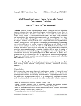 A Self-Organizing Memory Neural Network for Aerosol Concentration Prediction