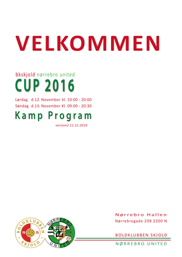 CUP 2016 Lørdag D.12