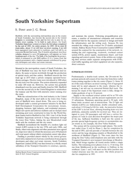South Yorkshire Supertram S