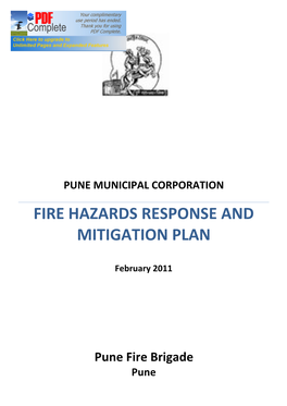 Fire Hazards Response and Mitigation Plan