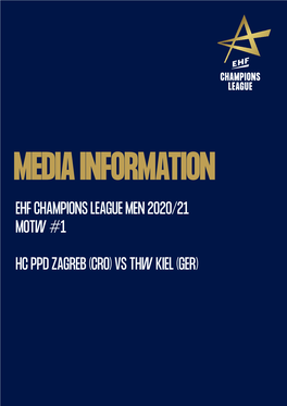 Ehf Champions League Men 2020/21 Motw #1 Hc Ppd